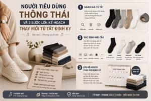 3 Bước lên kế hoạch thay mới tủ tất định kỳ soft step cotton
