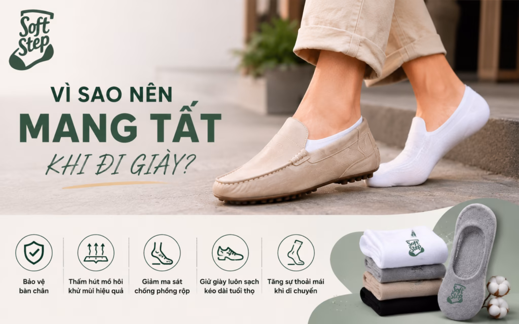 Vì Sao Nên Mang Tất Khi Đi Giày? Lợi Ích Bạn Không Nên Bỏ Qua